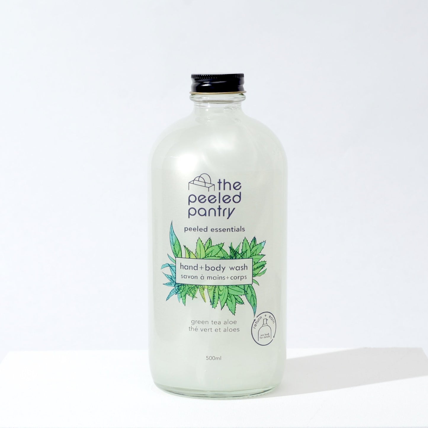 Peeled Essentials Hand & Body Soap - Green Tea & Aloe