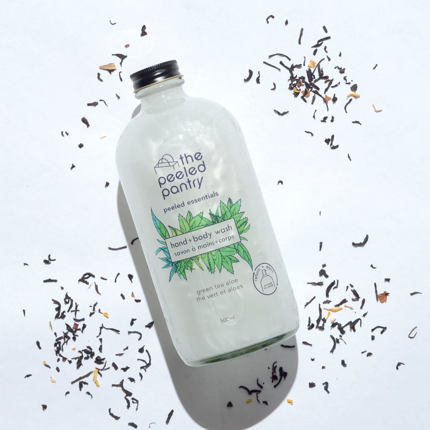 Peeled Essentials Hand & Body Soap - Green Tea & Aloe