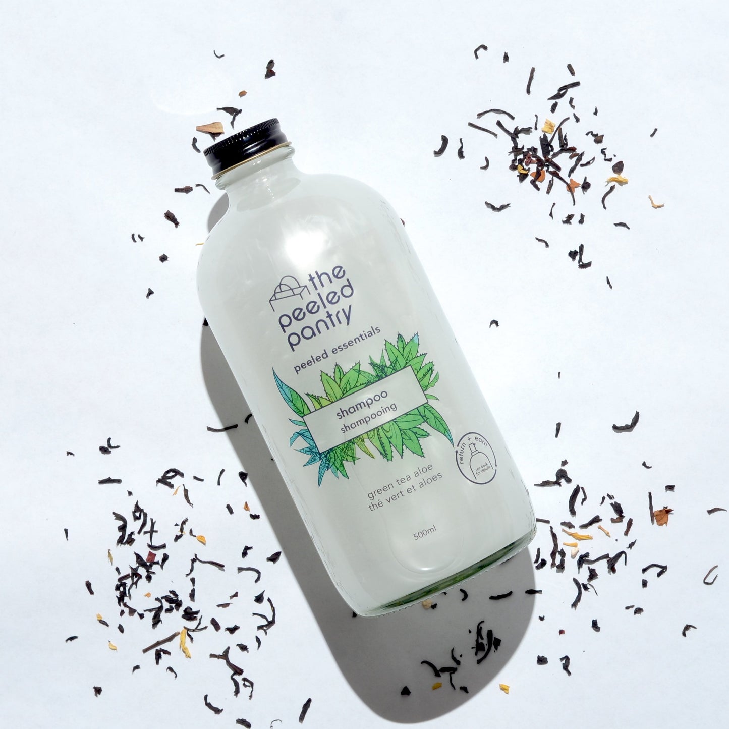 Peeled Essentials Shampoo - Green Tea & Aloe
